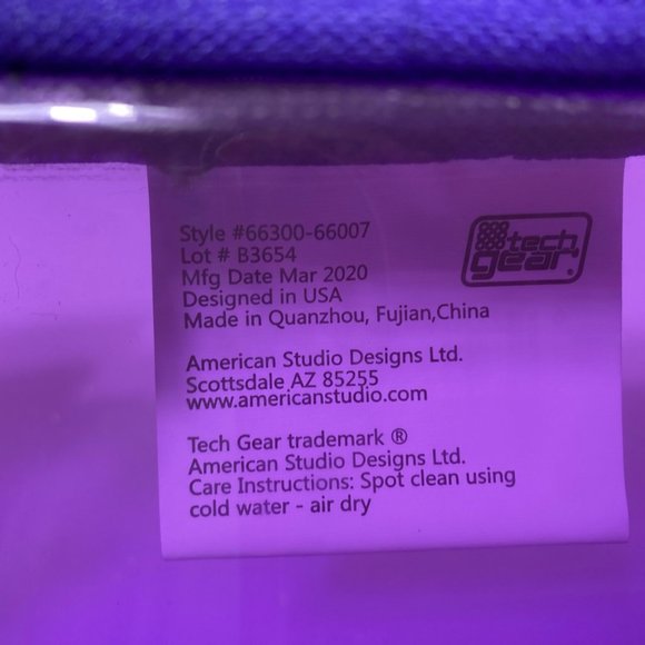 5 Purple Makeup Bag Pencil Case Zipper Organizer - Picture 9 of 14